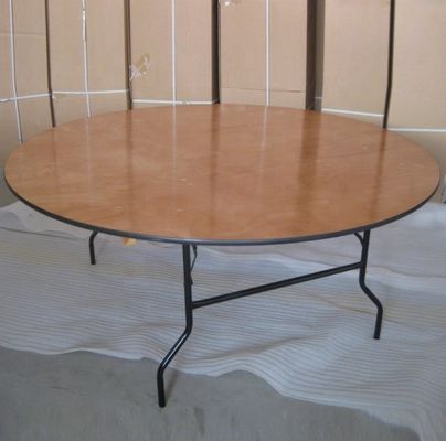 Design Rundes Holz Bankett Hochzeit Klapptisch Bauernhof Esstisch für Veranstaltungen Vermietung und Esszimmermöbel