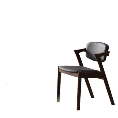 Zuhause Möbel Nordischer Stil Z-förmiger Eichenholz Pu/ Stoff Polstered Esszessel mit OEM-Service Allgemein akzeptiert