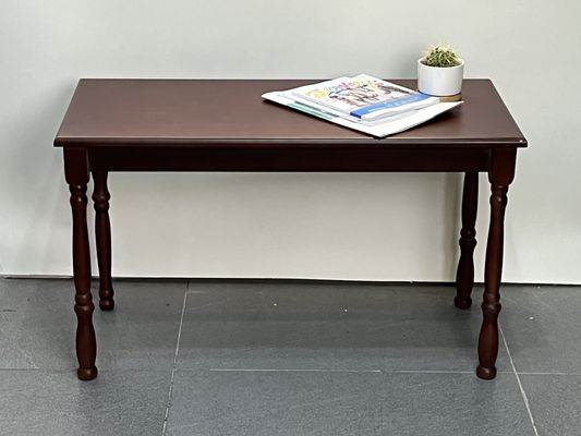 Natürliche oder dunkle Walnussfarbe Holztisch für Antiquitätenrestaurant