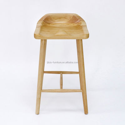 W43*D42.5*H74CM Antike Barstuhl aus massivem Holz Hochstuhl Hochstuhl Holzstuhl