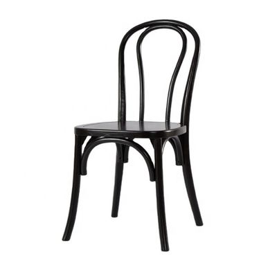 Chinesisches Mahagoni und Rattan Material Nordische Wohnmöbel Holzrahmen Bankett Esszessel mit stapelbarem Massivholz