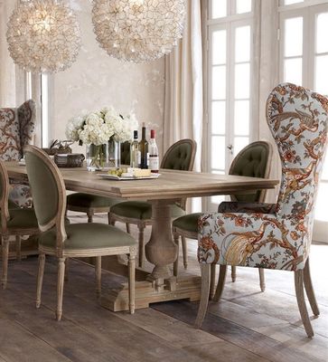 120cm*60cm*75cm Vintage Ländliche Centre Esstisch mit gebogenem Kiefernholz