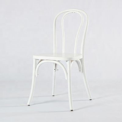 Chinesisches Mahagoni und Rattan Material Nordische Wohnmöbel Holzrahmen Bankett Esszessel mit stapelbarem Massivholz