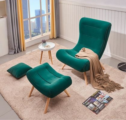Moderne Freizeit-Lounge-Stühle für das Esszimmer / Wohnzimmer Massivholz Stoff Schneckenstuhl Faulsofa