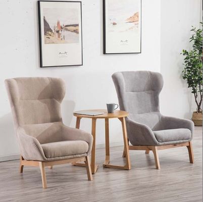 65cm*52cm*93cm Moderne Lounge-Stuhl mit Sicherheit und Massivholzbeinen in Rot/Gelb/Grün/Blau/Weiß/Kaffee/Grau/Pink