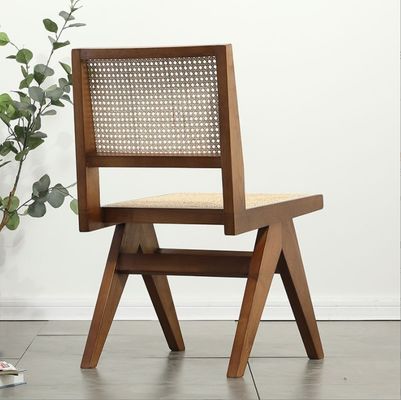 Antike nordische Restaurantmöbel Massivholz Esszessel mit Hotel Rattan/Wicker und gutem Design