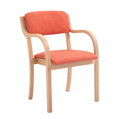 Spezifischer Esszimmer Stuhl Holz Luxus Stoff Pu Leder Französisch Stil Esszimmer Biegt Holz Esszimmer Stuhl für moderne Häuser