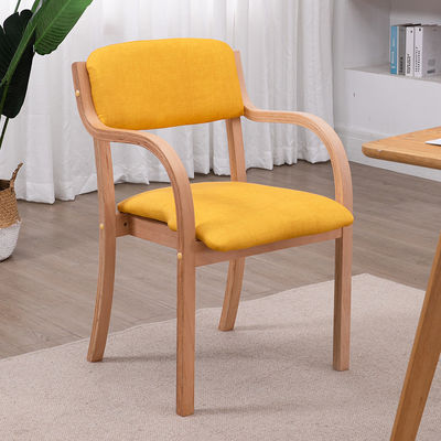 Spezifischer Esszimmer Stuhl Holz Luxus Stoff Pu Leder Französisch Stil Esszimmer Biegt Holz Esszimmer Stuhl für moderne Häuser