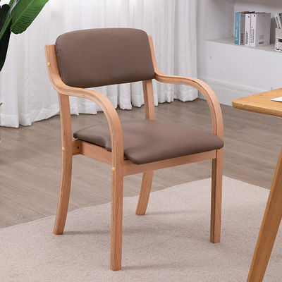 Spezifischer Esszimmer Stuhl Holz Luxus Stoff Pu Leder Französisch Stil Esszimmer Biegt Holz Esszimmer Stuhl für moderne Häuser