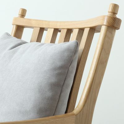 Stilvoller und komfortabler Nordic Oak aus Massivholz Polster Sessel Sofa