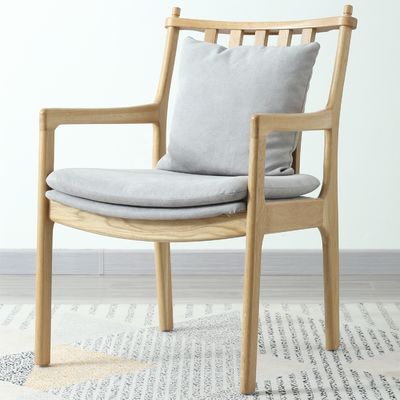 Stilvoller und komfortabler Nordic Oak aus Massivholz Polster Sessel Sofa