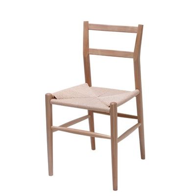 Allgemeiner Holz-Rattan-Esstuhl für nordische Wohnmöbel