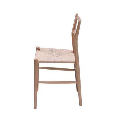 Allgemeiner Holz-Rattan-Esstuhl für nordische Wohnmöbel