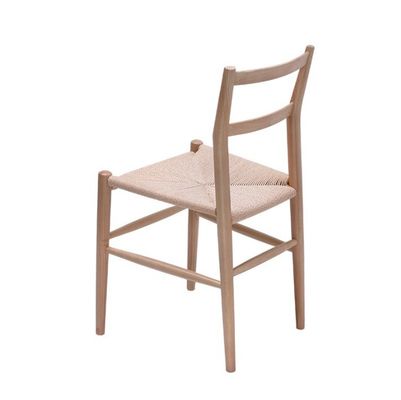 Allgemeiner Holz-Rattan-Esstuhl für nordische Wohnmöbel