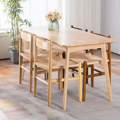 Esszimmermöbel Nordic Wood Rattan Esszessel für individuelle Bedürfnisse