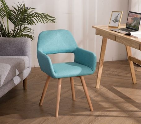 Massivholzbeine Esszimmermöbel Nordic Farbiger Polsterstuhl für Kundenanforderungen