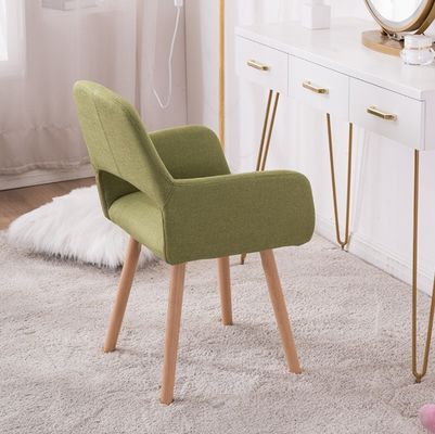 Massivholzbeine Esszimmermöbel Nordic Farbiger Polsterstuhl für Kundenanforderungen