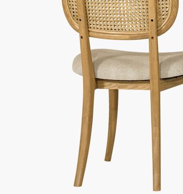 Vintage Rattan/Wicker Chair Massivholz Esszessel Armloser Rattan-Sessel für Kundenbedürfnisse