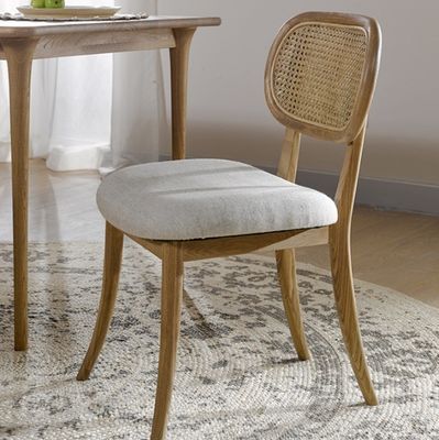 Vintage Rattan/Wicker Chair Massivholz Esszessel Armloser Rattan-Sessel für Kundenbedürfnisse