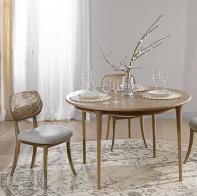 Vintage Rattan/Wicker Chair Massivholz Esszessel Armloser Rattan-Sessel für Kundenbedürfnisse