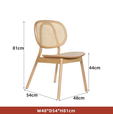 Moderner Stil Asche und Rattan Material Rattan Esszessel für das Esszimmer