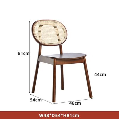 Moderner Stil Asche und Rattan Material Rattan Esszessel für das Esszimmer