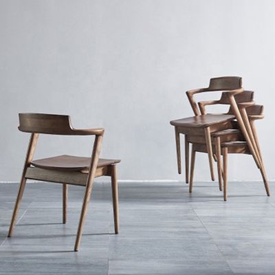 Nordic Leisure Holz Asche Holz Handgriffe Moderne Esszessel für allgemeine Möbel