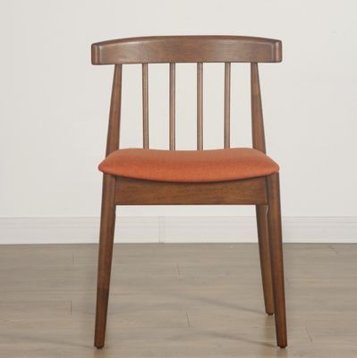Allgemeine Wohnmöbel Zeitgenössischer Design Holz Esszessel mit Stoff Ledersitz Armlehne