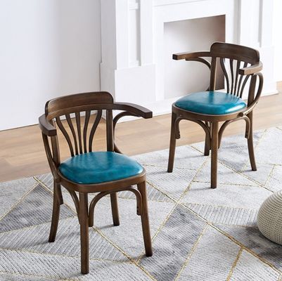 Moderne Design-Stil Massivholz-Restaurantstuhl gepolstert für den Vertrieb von Wohnmöbeln