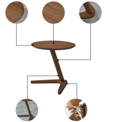 NO Klapptisch aus massivem Holz für modernes Wohnzimmer