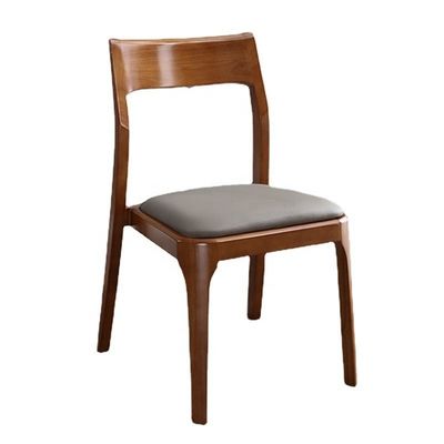 Postverpackung Y Holz Nordic Light Luxus Hotel Cafe Stapelbare Lederpolster-Esstuhl