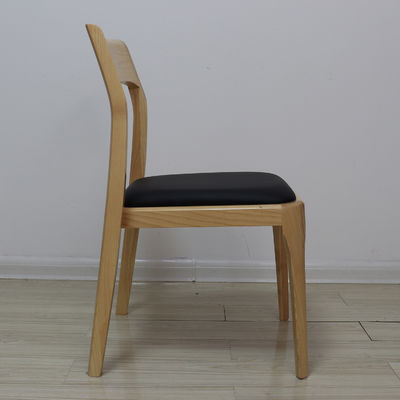 Postverpackung Y Holz Nordic Light Luxus Hotel Cafe Stapelbare Lederpolster-Esstuhl