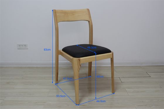 Postverpackung Y Holz Nordic Light Luxus Hotel Cafe Stapelbare Lederpolster-Esstuhl
