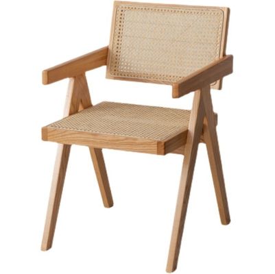 Anpassungs-Armlehnen aus massivem Holz Rattan-Stuhl für klassische Eßmöbel im Inneren von Restaurants
