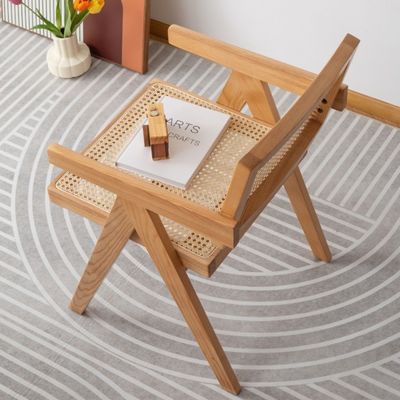 Anpassungs-Armlehnen aus massivem Holz Rattan-Stuhl für klassische Eßmöbel im Inneren von Restaurants
