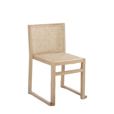 Esszimmermöbel aus echtem Rattan Massivholz Esszessel für Stapel- und Nordische Freizeit