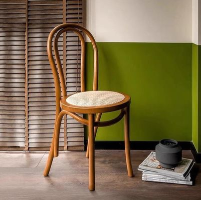 Massivholz Festigkeit Hochzeitsstühle Rattan Holz Stackbare Esszessel