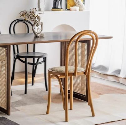 Massivholz Festigkeit Hochzeitsstühle Rattan Holz Stackbare Esszessel