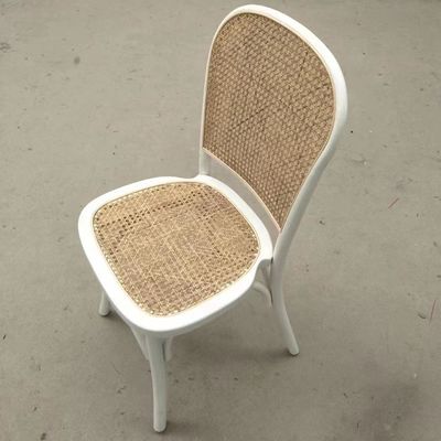 Esstisch Stuhl Moderne Rattan Rahmen Bankett Stuhl für Veranstaltungen W45cm*D51cm*H83cm
