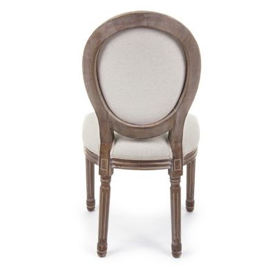 NO Geklappter Louis-Bankettstuhl aus massivem Holz für Veranstaltungen Nordic Wedding and Event Chair D54*W53*SH44.5*H76.5
