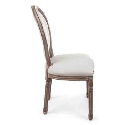 NO Geklappter Louis-Bankettstuhl aus massivem Holz für Veranstaltungen Nordic Wedding and Event Chair D54*W53*SH44.5*H76.5