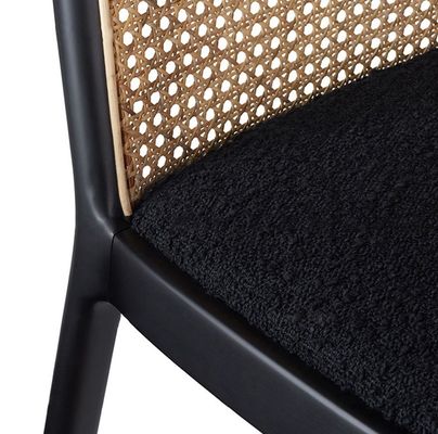 Postverpackung Dauerhaftes Massivholz Armloses Rattan Esszessel für das Esszimmer