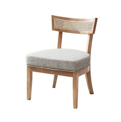 Nordic Style Rattan Esszessel Polstermassivholz Stuhl für Wohnzimmerdekoration