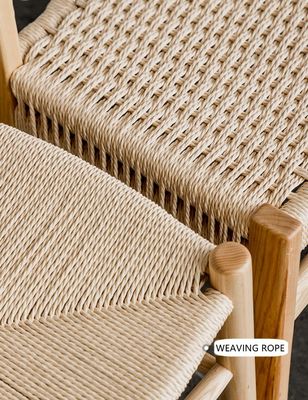 Maßgeschneiderte Esszimmermöbel Nordic Holz Esszessel Rattan Stuhl