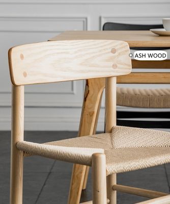 Maßgeschneiderte Esszimmermöbel Nordic Holz Esszessel Rattan Stuhl