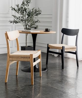 Maßgeschneiderte Esszimmermöbel Nordic Holz Esszessel Rattan Stuhl