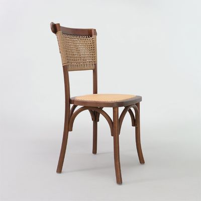 Esszimmermöbel Modernes Naturdesign Massivholz Rattan Bankettensessel