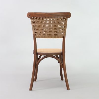 Esszimmermöbel Modernes Naturdesign Massivholz Rattan Bankettensessel