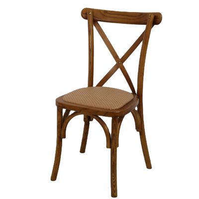 Postverpackung Holz-X-Kreuzrücken Stühle für antikes Design in Restaurants und Hochzeiten