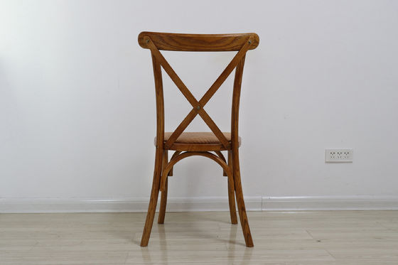Postverpackung Holz-X-Kreuzrücken Stühle für antikes Design in Restaurants und Hochzeiten